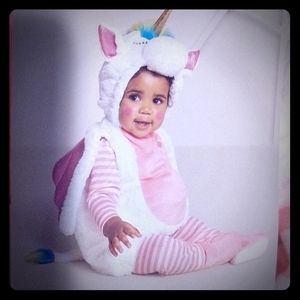 Hide and seek infant unicorn size 12- 18 m costume